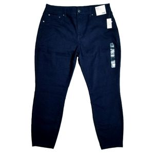 Aeropostale Womens High Rise Stretchy Curvy Fit Jeggings Size 14-SHORT Navy NWT